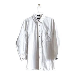 Resistol Rodeo Gear Mens Long-Sleeve Button-Down Shirt White Size Large